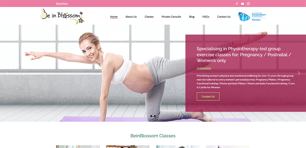 Case Study: Elevating Be In Blossom - Physiotherapists in Chermside and Keperra’s Online Presence